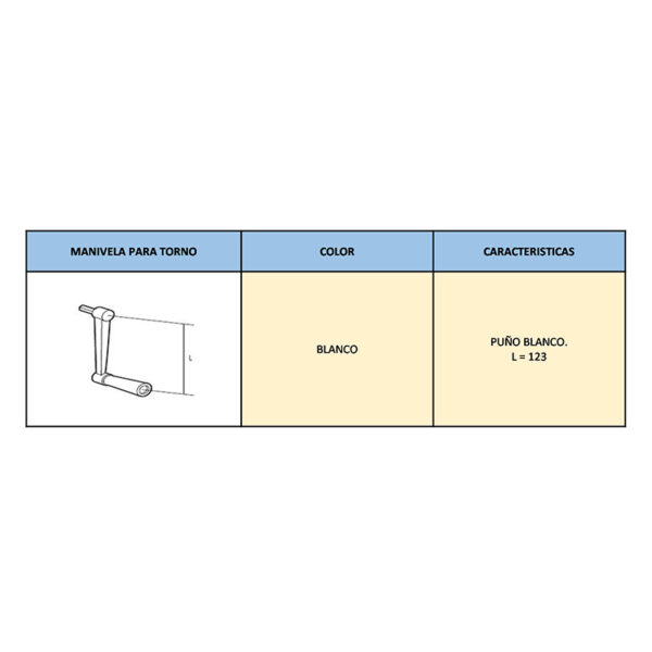 Manivela para Torno